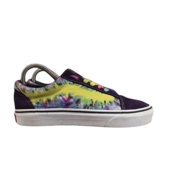 Vans Shoes Womens 6 Old Skool Sneakers Tie Dye Lifestyle Skate Athletic Casual - Picture 1 of 13